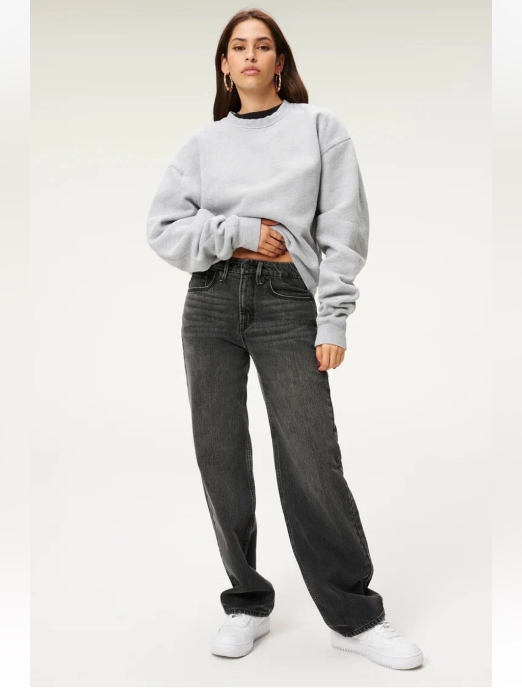 Nwt Good American Good 90’s Baggy Wide Leg Jean Size 6